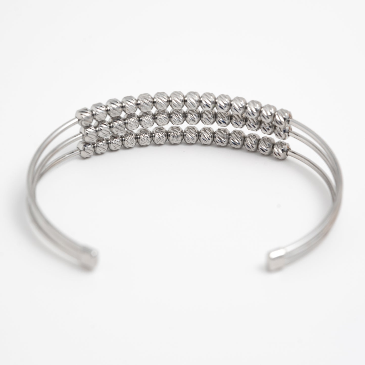 Bracelet boules argenté en Acier inoxydable-Nassy steel