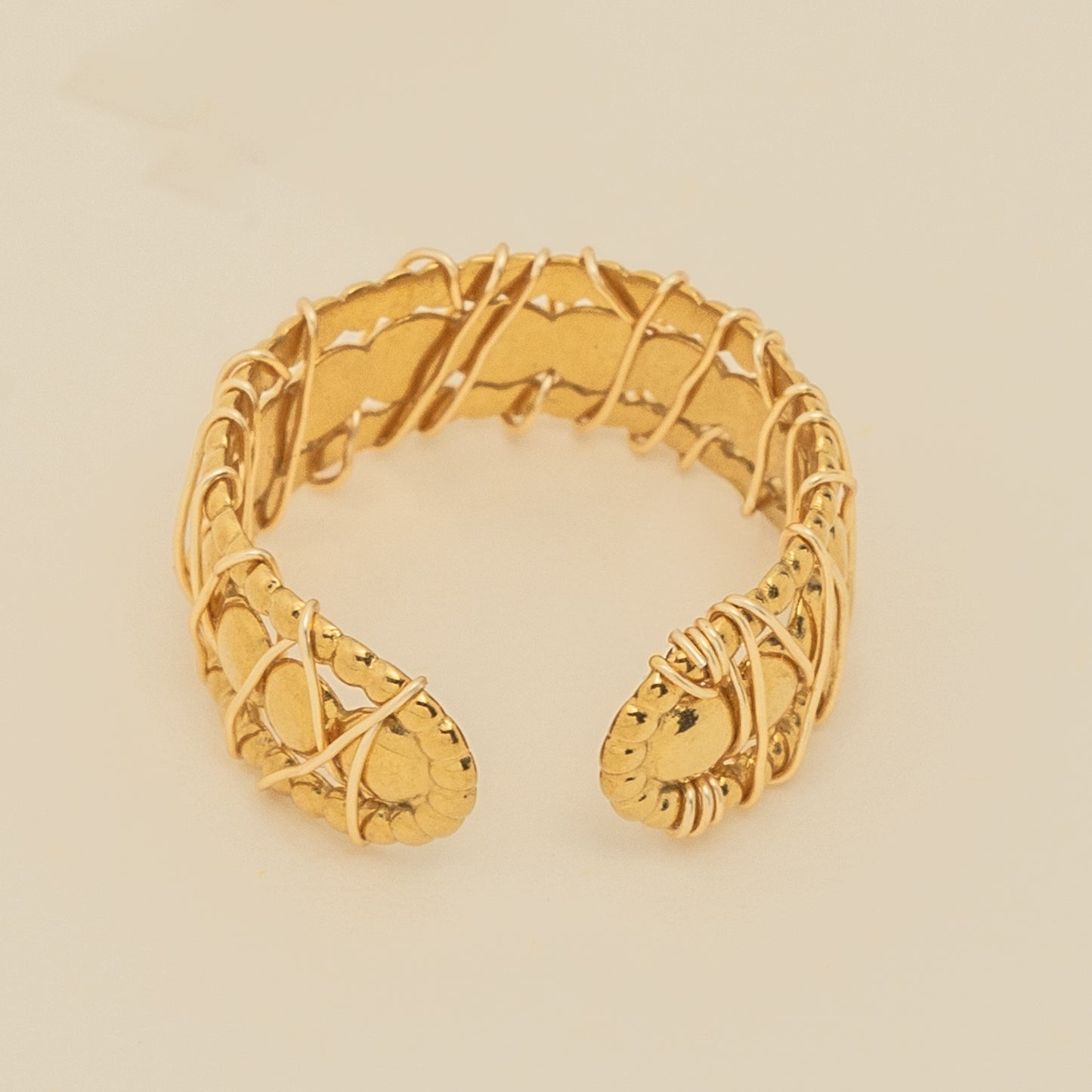 Bague ouverte en acier inoxydable-hypoalérgénique