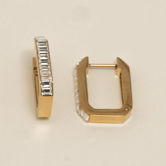 boucles d'oreilles en acier inoxydable - waterproof
