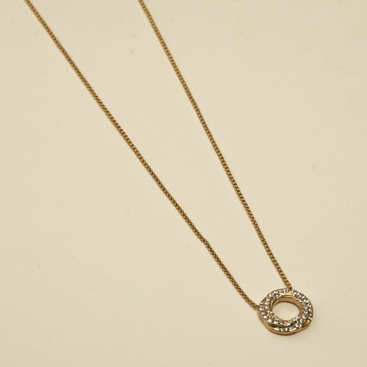 collier acier inoxydable-plaqué or 18 K - waterproof