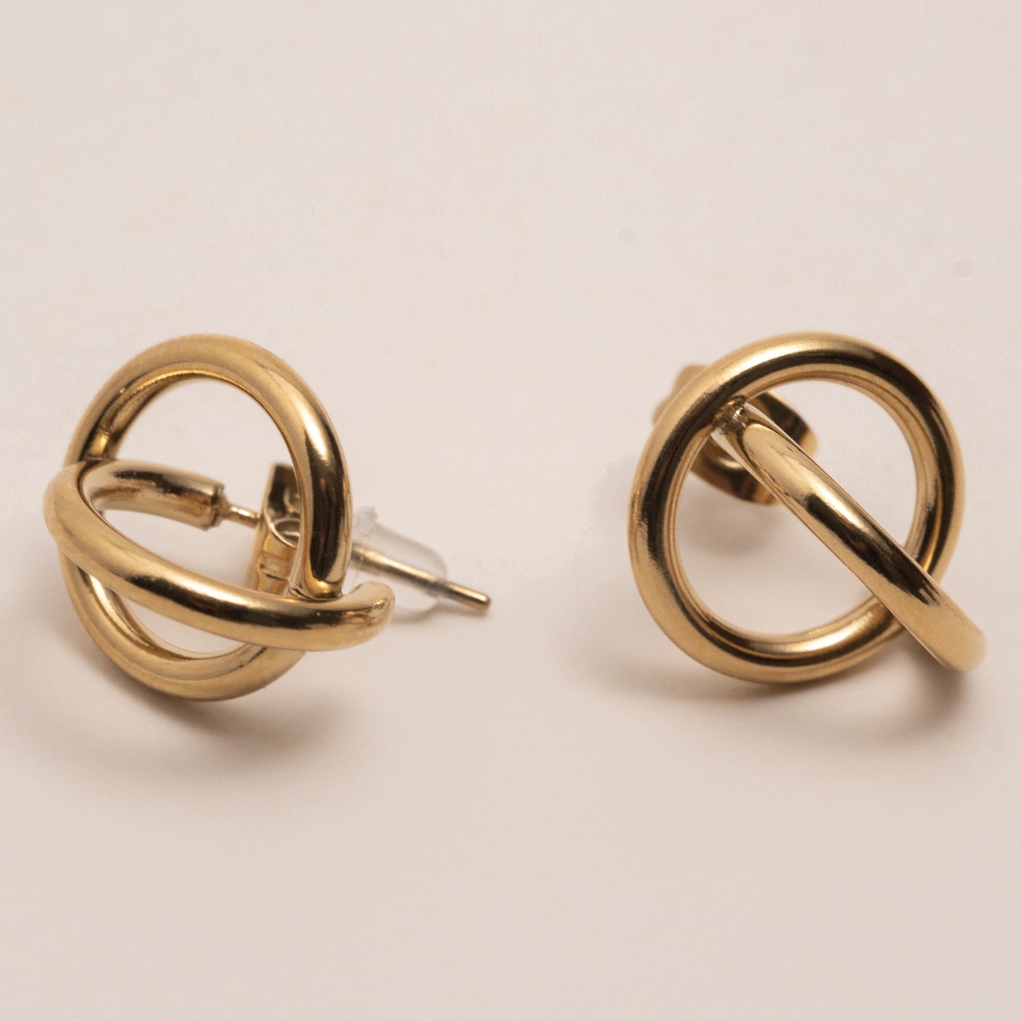 Boucles d'oreilles dorées – acier inoxydable